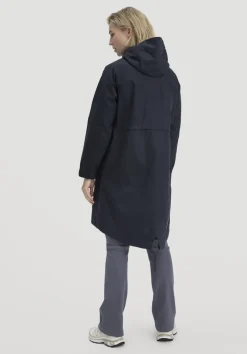 hessnatur Allwetter Parka NATURE SHELL Relaxed aus reiner Bio-Baumwolle von marine