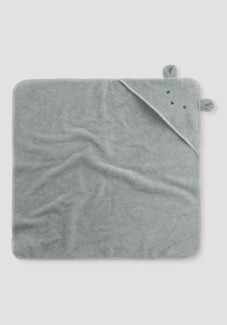 hessnatur Baby Badetuch mit Kapuze aus reiner Bio-Baumwolle von salbei Clearance