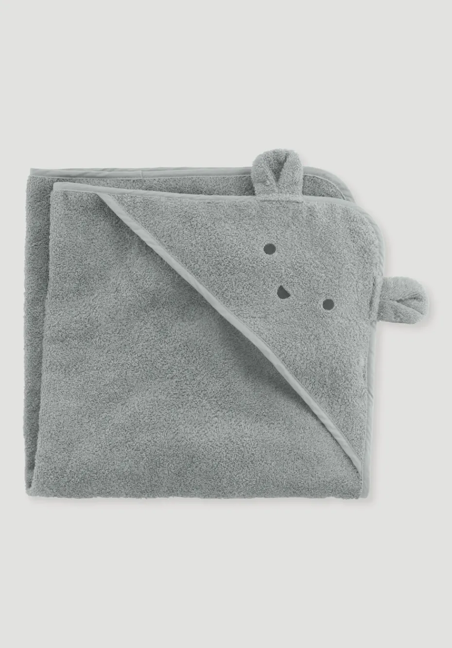 hessnatur Baby Badetuch mit Kapuze aus reiner Bio-Baumwolle von salbei Clearance