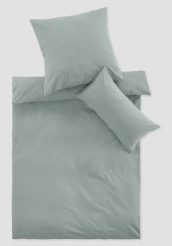 hessnatur Bettwäsche-Set aus Bio-Baumwolle mit Leinen von salbei Discount