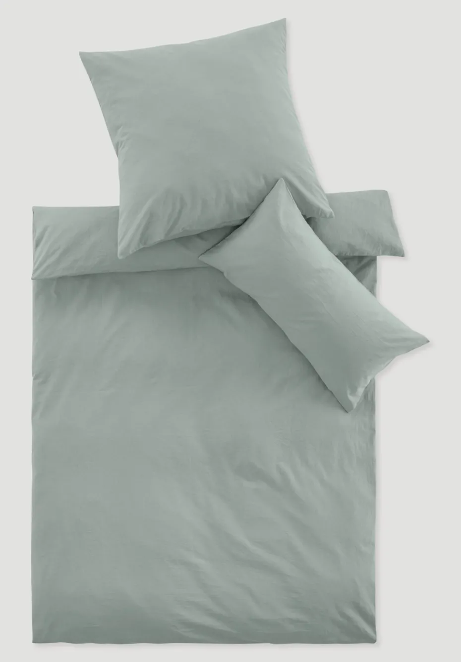 hessnatur Bettwäsche-Set aus Bio-Baumwolle mit Leinen von salbei Discount