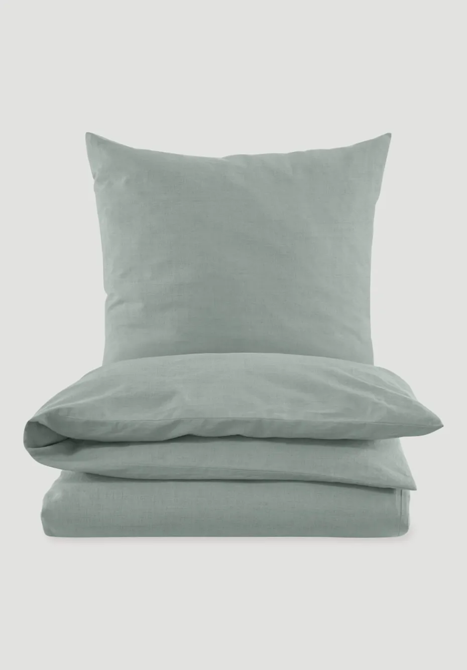 hessnatur Bettwäsche-Set aus Bio-Baumwolle mit Leinen von salbei Discount