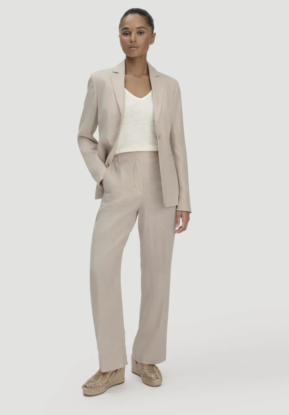 hessnatur Blazer Regular aus reinem Leinen von düne Sale