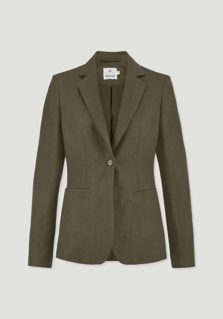 hessnatur Blazer Regular aus reinem Leinen von goldoliv New