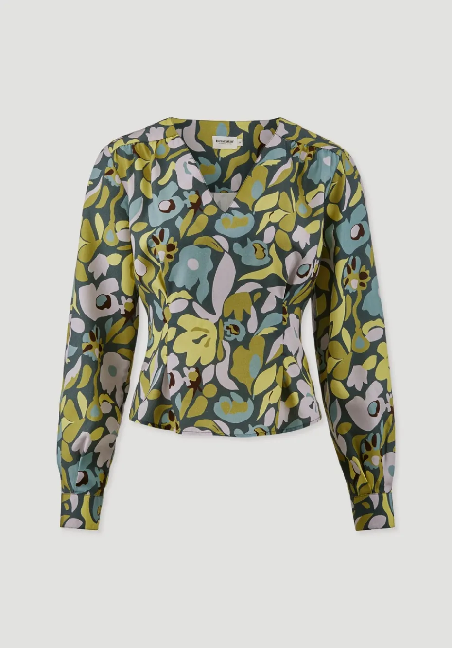 hessnatur Bluse Regular aus reiner LENZING™ ECOVERO™ Viskose von dunkles petrol Discount