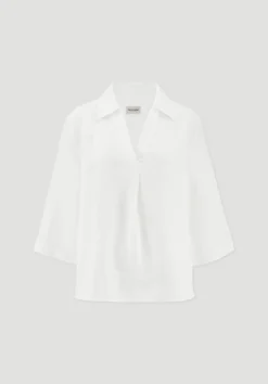 hessnatur Bluse Relaxed aus reinem Leinen von naturweiss Discount