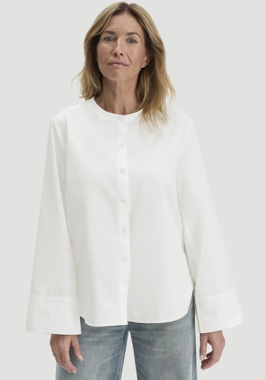 hessnatur Bluse Relaxed aus reiner Bio-Baumwolle von naturweiss Hot