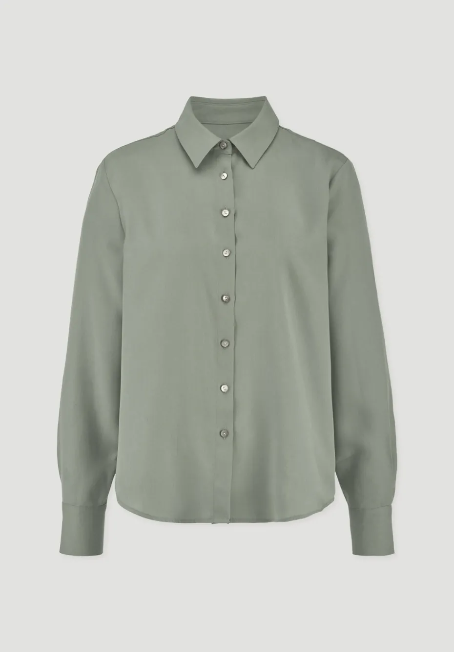 hessnatur Bluse Relaxed aus TENCEL™ Lyocell von mattgrün Best