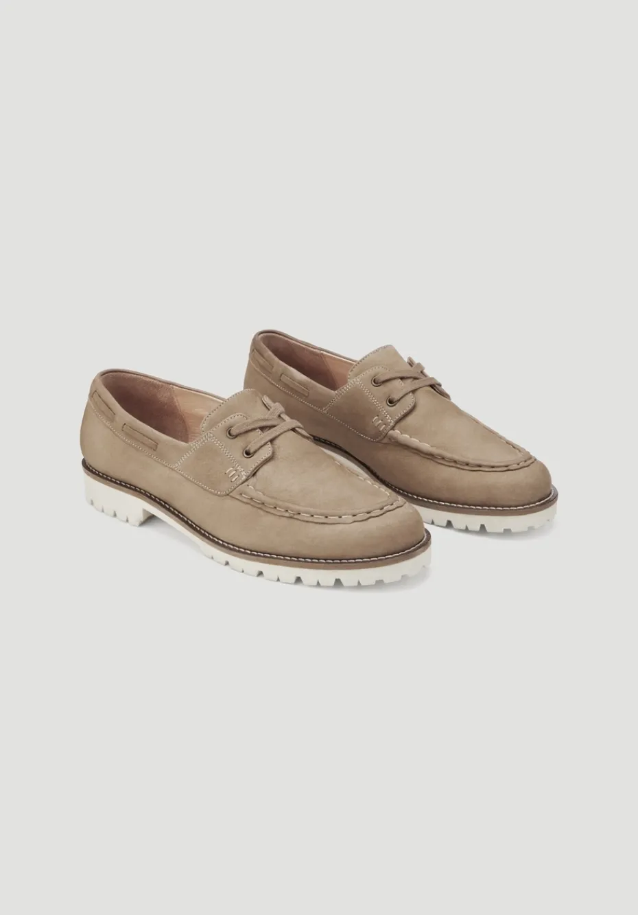 hessnatur Bootsschuh aus chromfrei gegerbtem Nubuk-Leder von camel New
