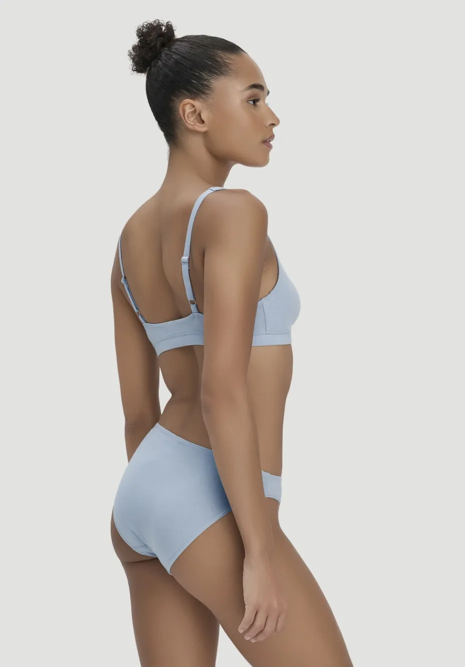 hessnatur Bustier COTTON FEEL LACE aus Bio-Baumwolle von nordisch blau Hot