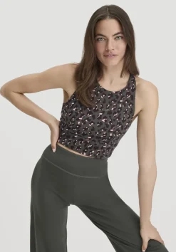 hessnatur Bustier Highneck ACTIVE LIGHT aus Bio-Baumwolle von tannengrün Clearance