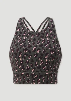 hessnatur Bustier Highneck ACTIVE LIGHT aus Bio-Baumwolle von tannengrün Clearance