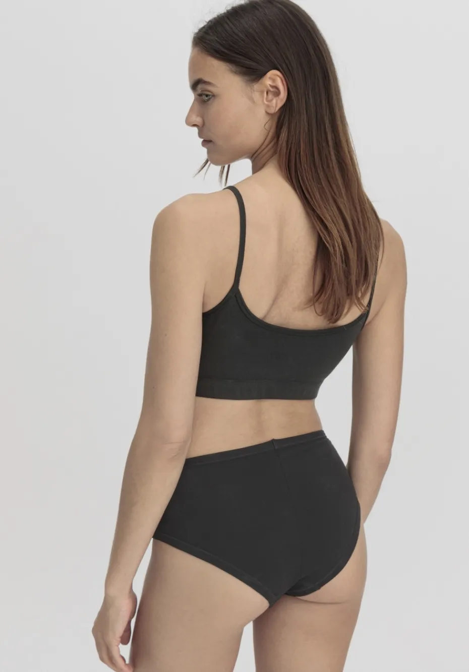 hessnatur Bustier im 2er-Pack PURE COTTON aus reiner Bio-Baumwolle von schwarz Sale