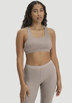 hessnatur Bustier Racerback SOFT RIB aus Bio-Baumwolle von mandelbraun Online