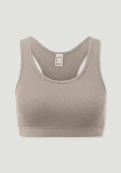 hessnatur Bustier Racerback SOFT RIB aus Bio-Baumwolle von mandelbraun Online