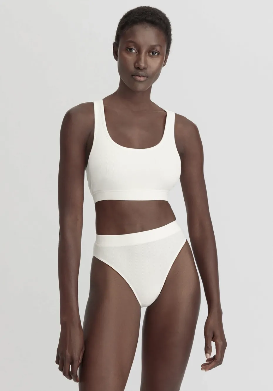 hessnatur Bustier Racerback SOFT RIB aus Bio-Baumwolle von naturweiss Discount