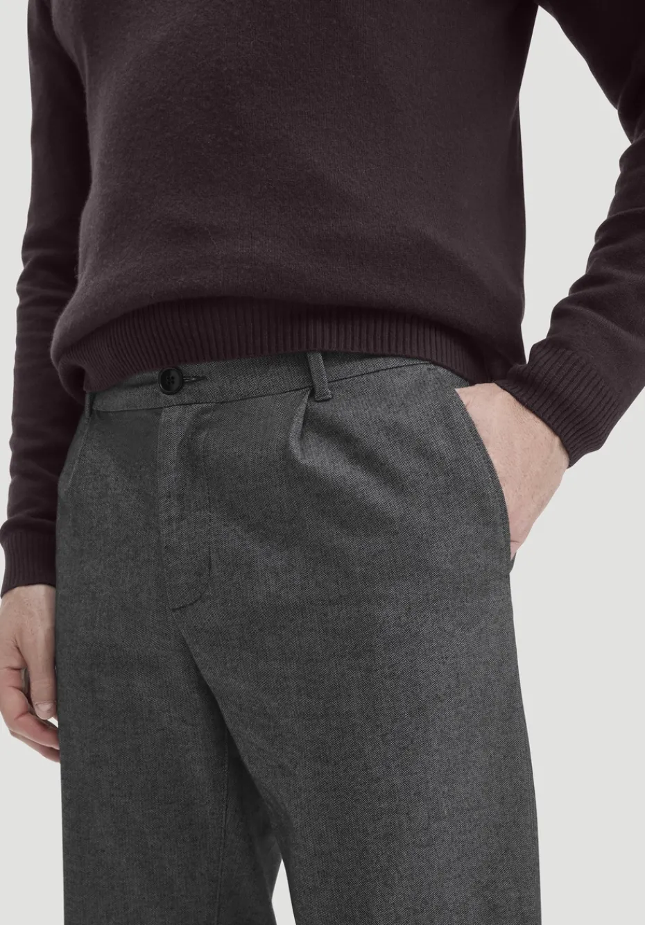 hessnatur Chino RON Relaxed aus Bio-Baumwolle von anthrazit Online
