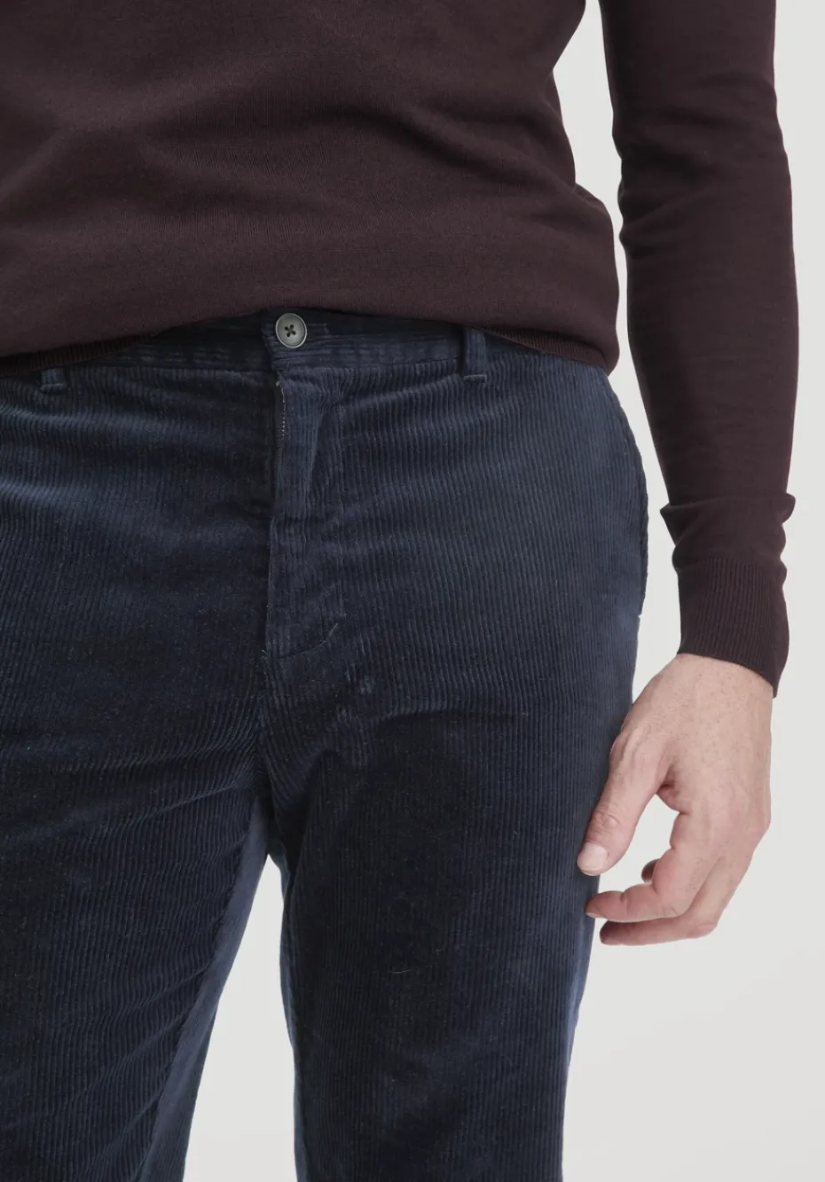 hessnatur Cordhose LENN Regular aus Bio-Baumwolle von marine Discount