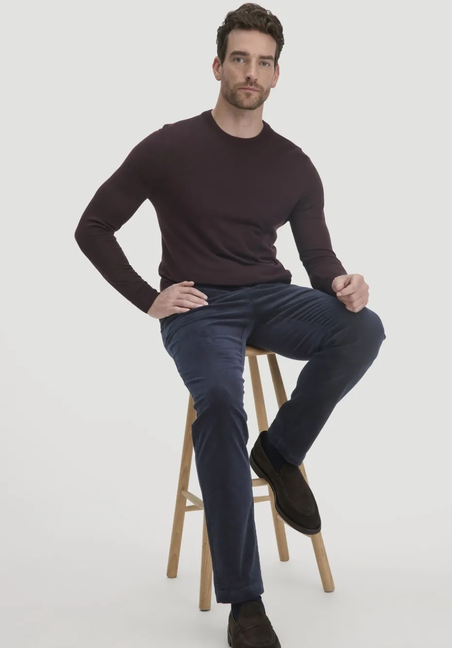 hessnatur Cordhose LENN Regular aus Bio-Baumwolle von marine Discount