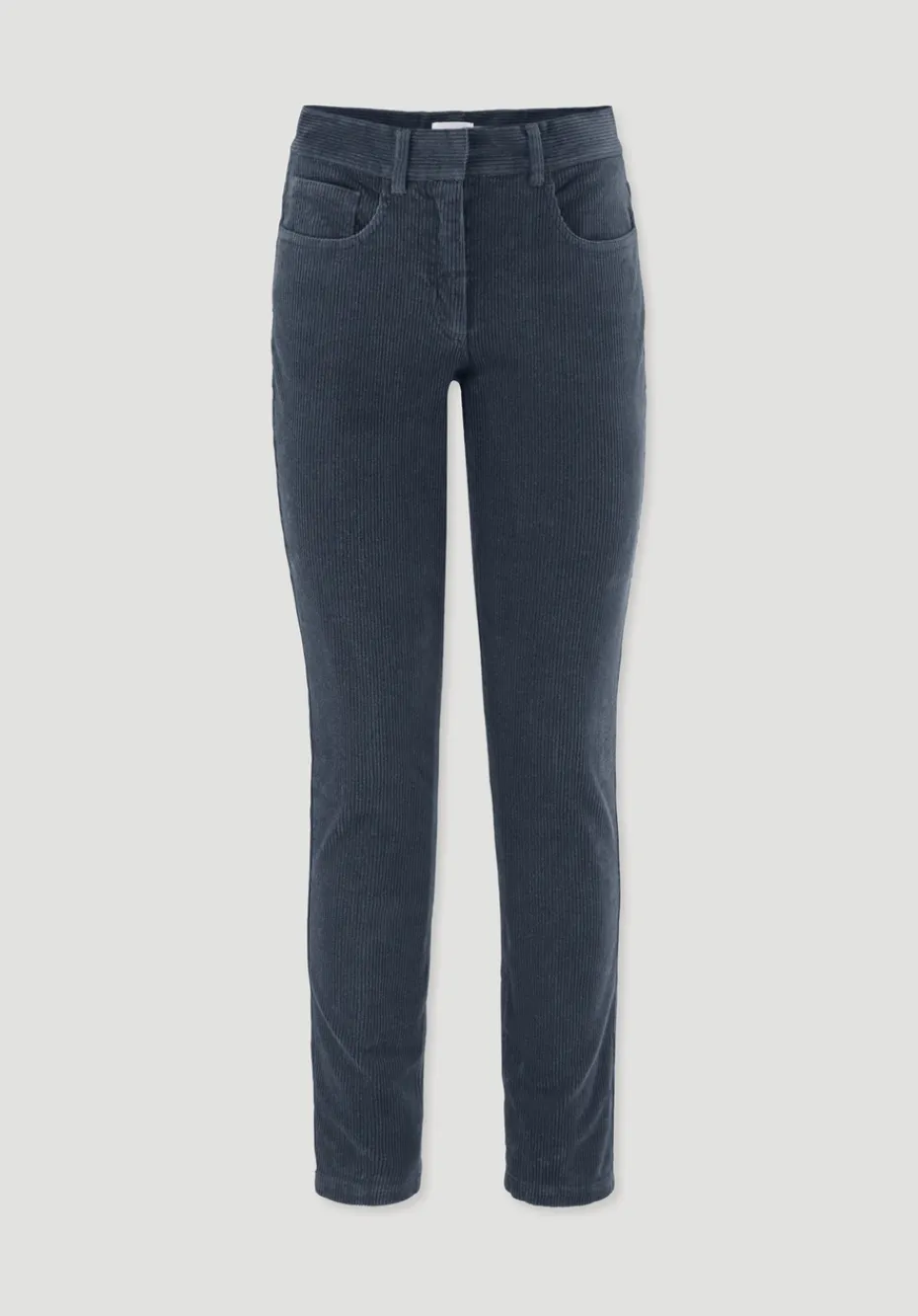 hessnatur Cordhose Slim Leg Regular aus Bio-Baumwolle von dunkles petrol Discount