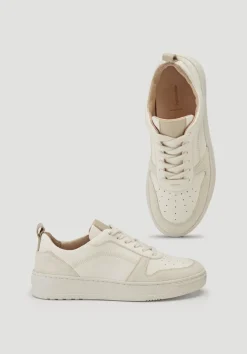 hessnatur Court Sneaker aus Nappaleder von naturweiss New