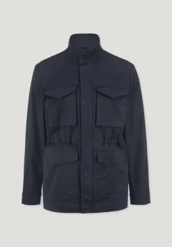 hessnatur Field Jacket Regular NATURE SHELL aus reiner Bio-Baumwolle von marine Clearance