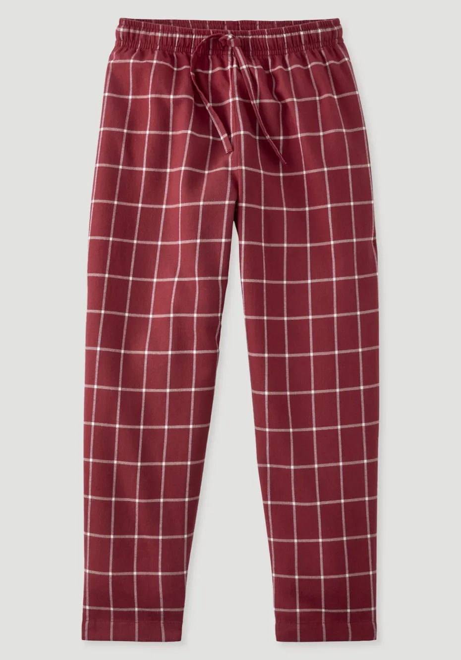 hessnatur Flanell Schlafhose aus reiner Bio-Baumwolle von kaminrot New