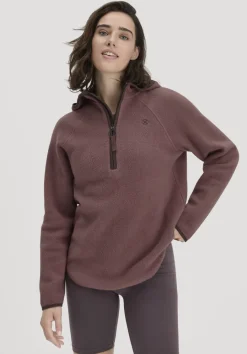 hessnatur Fleece Hoodie Relaxed ACTIVE LIGHT aus reiner Bio-Baumwolle von rosébraun Clearance