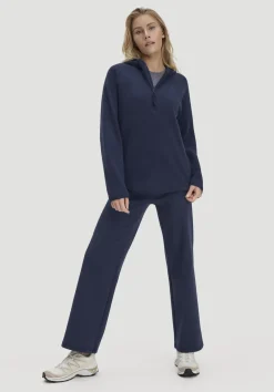 hessnatur Fleece Hoodie Relaxed ACTIVE LIGHT aus reiner Bio-Baumwolle von mitternachtsblau Best