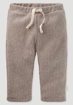 hessnatur Fleece Hose BETTER RECYCLING aus reiner Bio-Baumwolle von helles terrakotta
