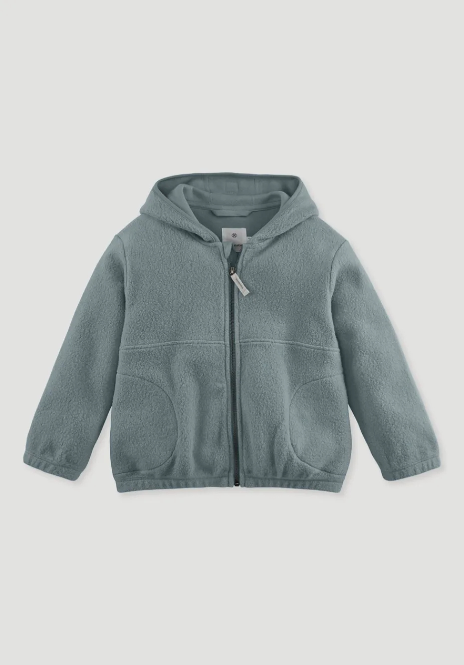 hessnatur Fleece Jacke aus reiner Bio-Baumwolle von atlantikblau