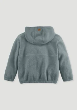 hessnatur Fleece Jacke aus reiner Bio-Baumwolle von atlantikblau