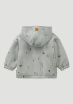 hessnatur Fleece Jacke reiner Bio-Baumwolle von nebelgrau Online