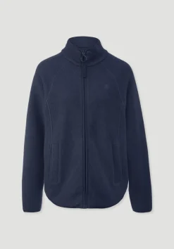 hessnatur Fleece Jacke Relaxed ACTIVE LIGHT aus Bio-Baumwolle von mitternachtsblau Sale