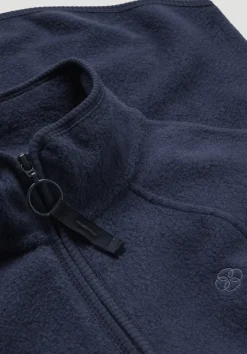 hessnatur Fleece Jacke Relaxed ACTIVE LIGHT aus Bio-Baumwolle von mitternachtsblau Sale