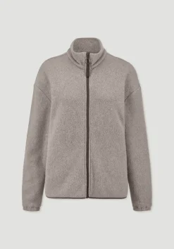 hessnatur Fleece Jacke Relaxed ACTIVE LIGHT aus reiner Bio-Baumwolle von mandelbraun Online