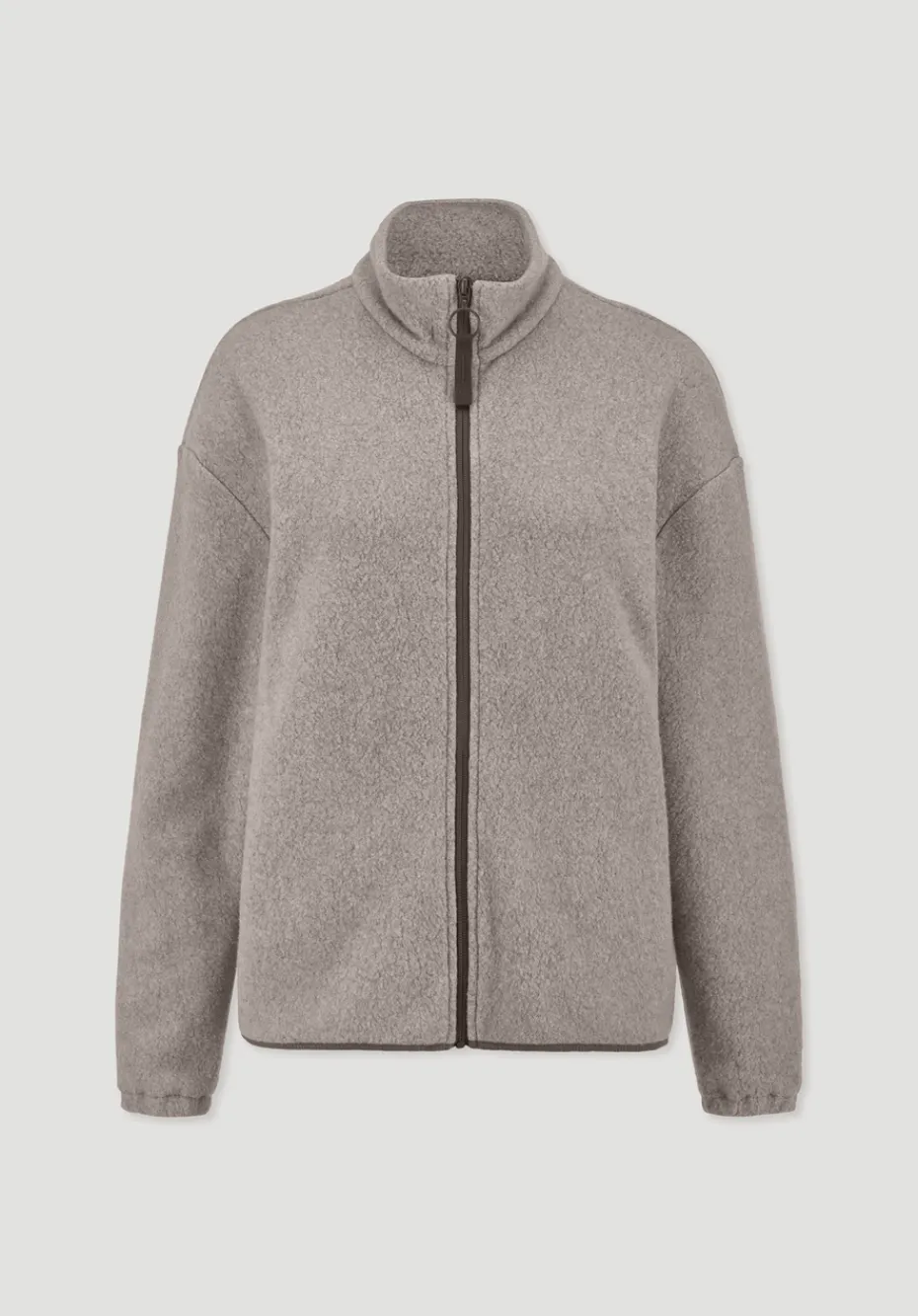 hessnatur Fleece Jacke Relaxed ACTIVE LIGHT aus reiner Bio-Baumwolle von mandelbraun Online