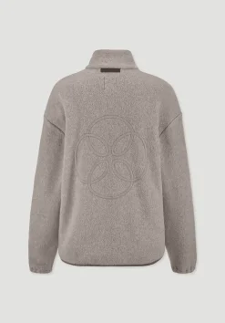 hessnatur Fleece Jacke Relaxed ACTIVE LIGHT aus reiner Bio-Baumwolle von mandelbraun Online