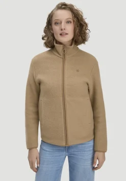 hessnatur Fleece Jacke Relaxed ACTIVE LIGHT aus reiner Bio-Baumwolle von camelbraun Clearance