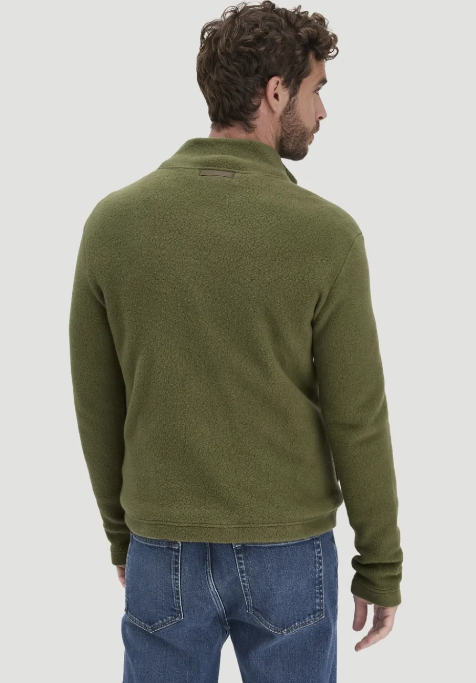 hessnatur Fleece Jacke Slim aus reiner Bio-Baumwolle von seetang Online