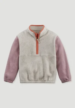 hessnatur Fleece Sweatshirt aus reiner Bio-Baumwolle von altrosa