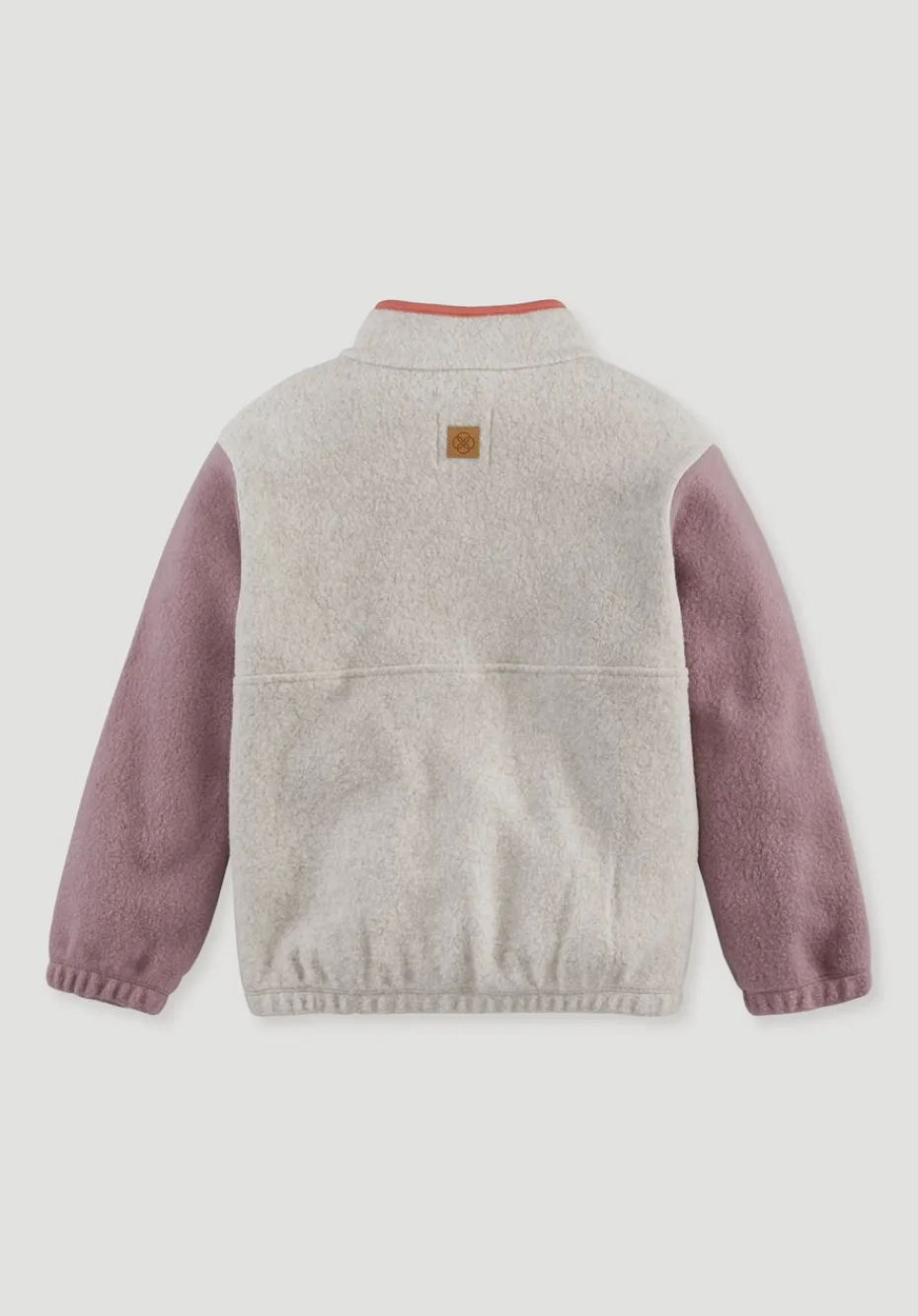 hessnatur Fleece Sweatshirt aus reiner Bio-Baumwolle von altrosa