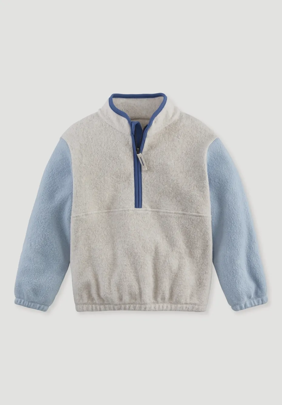 hessnatur Fleece Sweatshirt aus reiner Bio-Baumwolle von helles jeansblau New