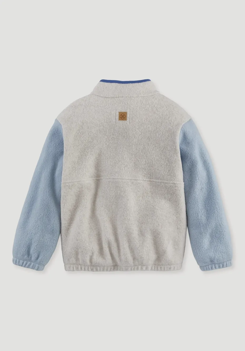 hessnatur Fleece Sweatshirt aus reiner Bio-Baumwolle von helles jeansblau New