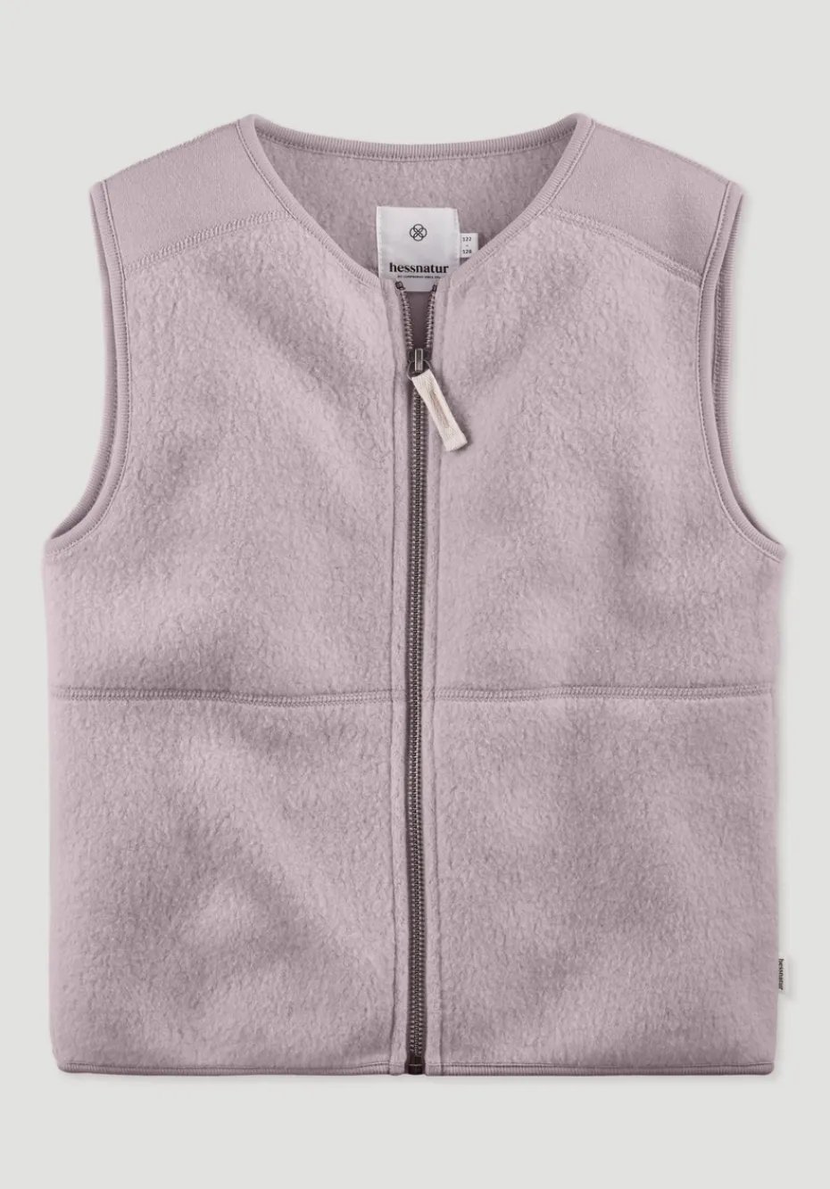 hessnatur Fleece Weste aus reiner Bio-Baumwolle von mattrosa Clearance
