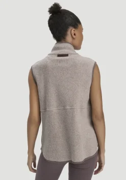 hessnatur Fleece Weste Regular ACTIVE LIGHT aus reiner Bio-Baumwolle von mandelbraun Clearance