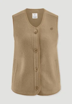 hessnatur Fleece Weste Relaxed ACTIVE LIGHT aus reiner Bio-Baumwolle von camelbraun Hot