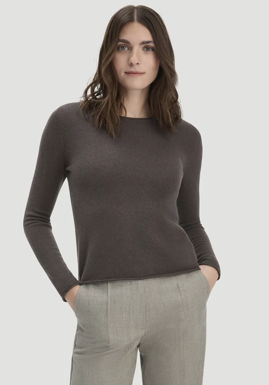 hessnatur FTC × Pullover Regular aus reinem Cashmere von espresso Discount