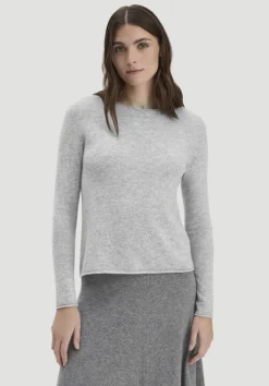 hessnatur FTC × Pullover Regular aus reinem Cashmere von hellgrau Clearance
