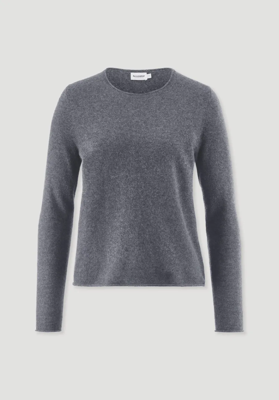 hessnatur FTC × Pullover Regular aus reinem Cashmere von anthrazit Outlet